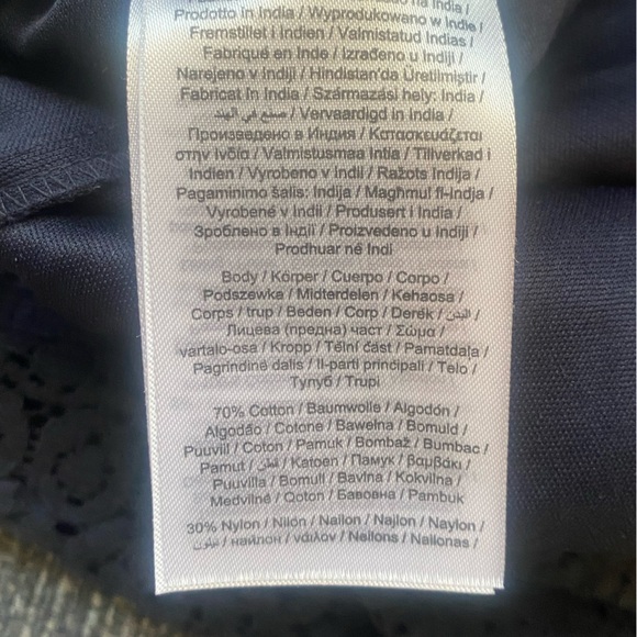 Pigalle Navy Blue Lace High Waist Shorts NWT - Picture 6 of 6